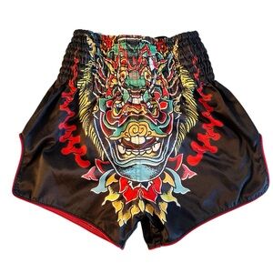 Fairtex Muay Thai Shorts Slim Kabuki Mask